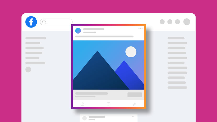 An example of how a Facebook ad would look 