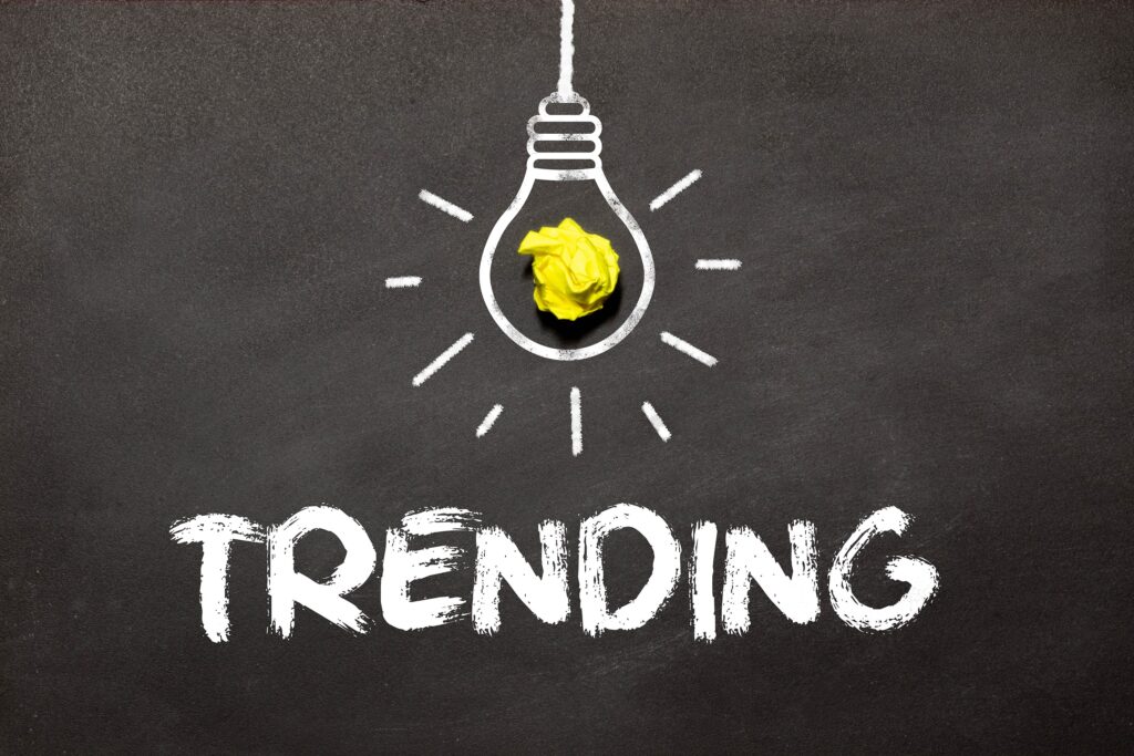 Image saying trending 