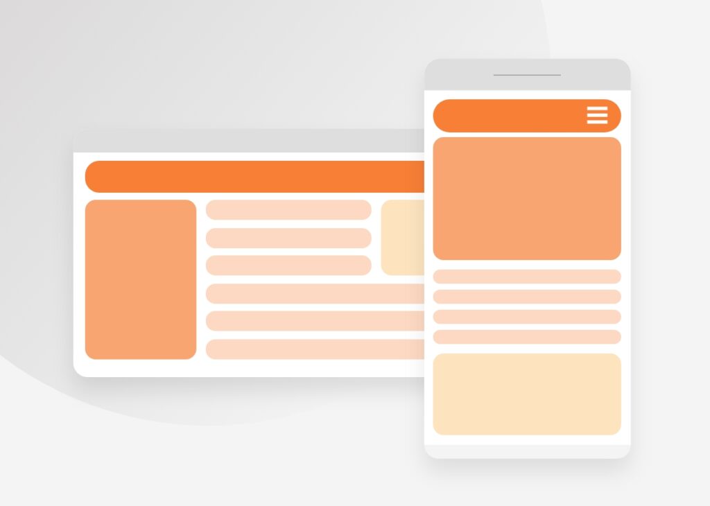 Image showing a site optimized for mobile 