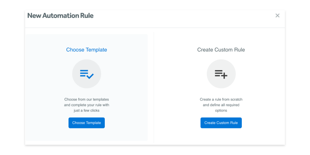 Create a new automation rule in Adzooma
